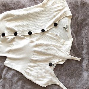 Milly of New York. Cardigan set. Vintage. Medium. No snags, stains or holes.